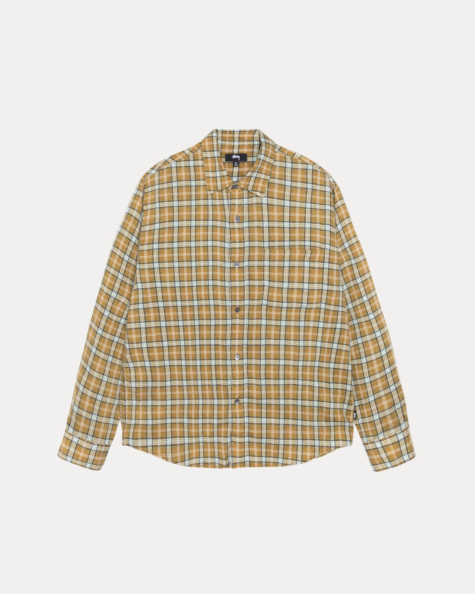 Stussy Matthew Shirt チェック長袖シャツ短丈 ノームコア
