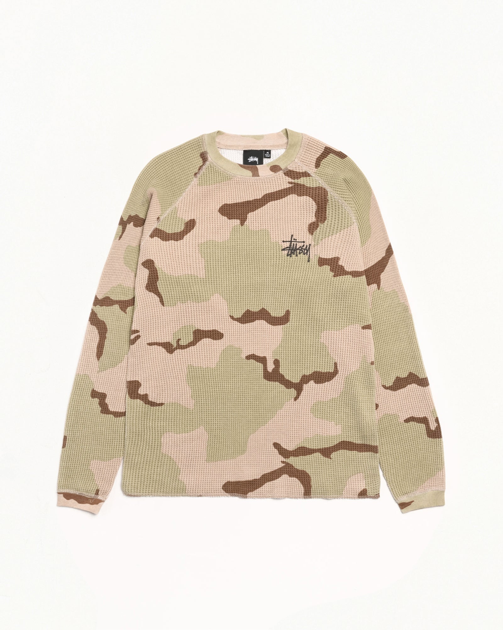 Basic Stüssy Thermal – Sand Camo | Tops | Stüssy Europe