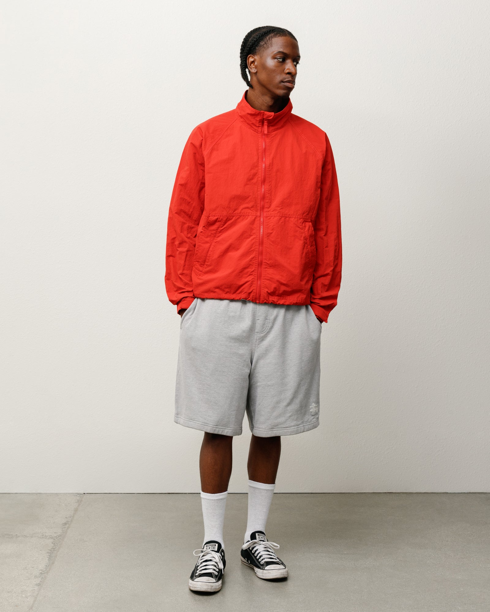 Warm Up Jacket – Red | Outerwear | Stüssy Europe