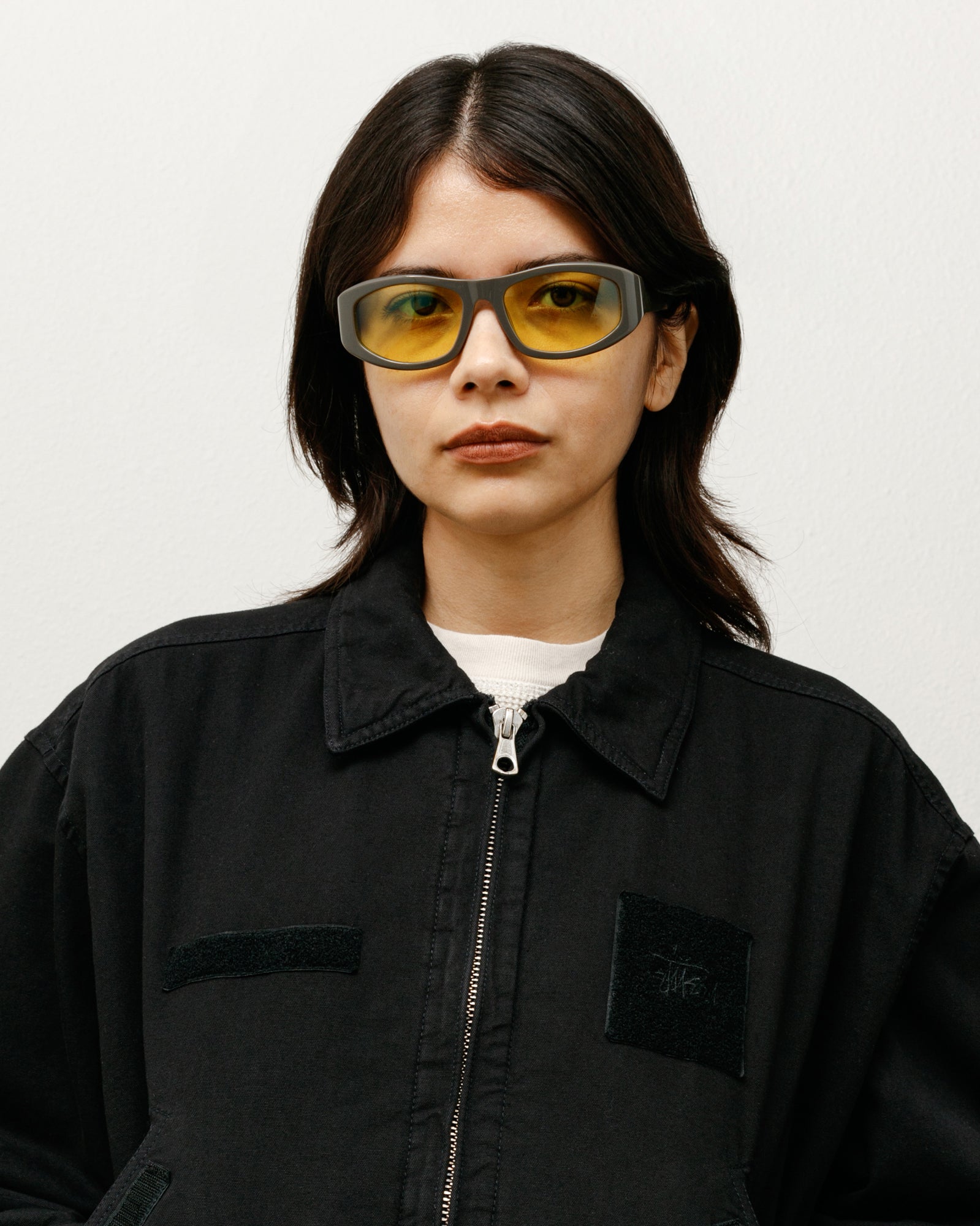 Landon Sunglasses in grey/yellow lens – Stüssy Europe