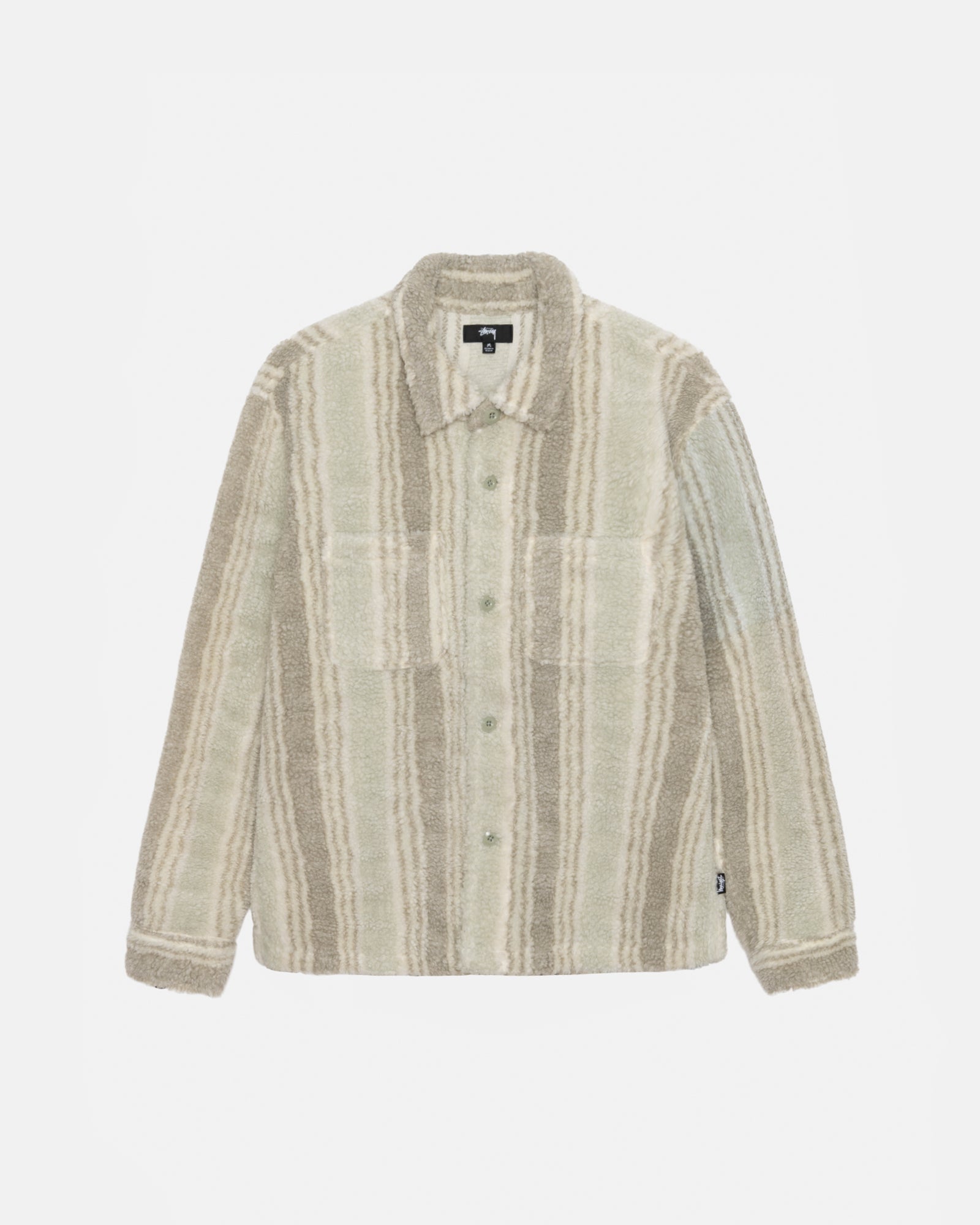 Striped Sherpa Shirt - Unisex Tops u0026 Shirts | Stüssy – Stüssy Europe