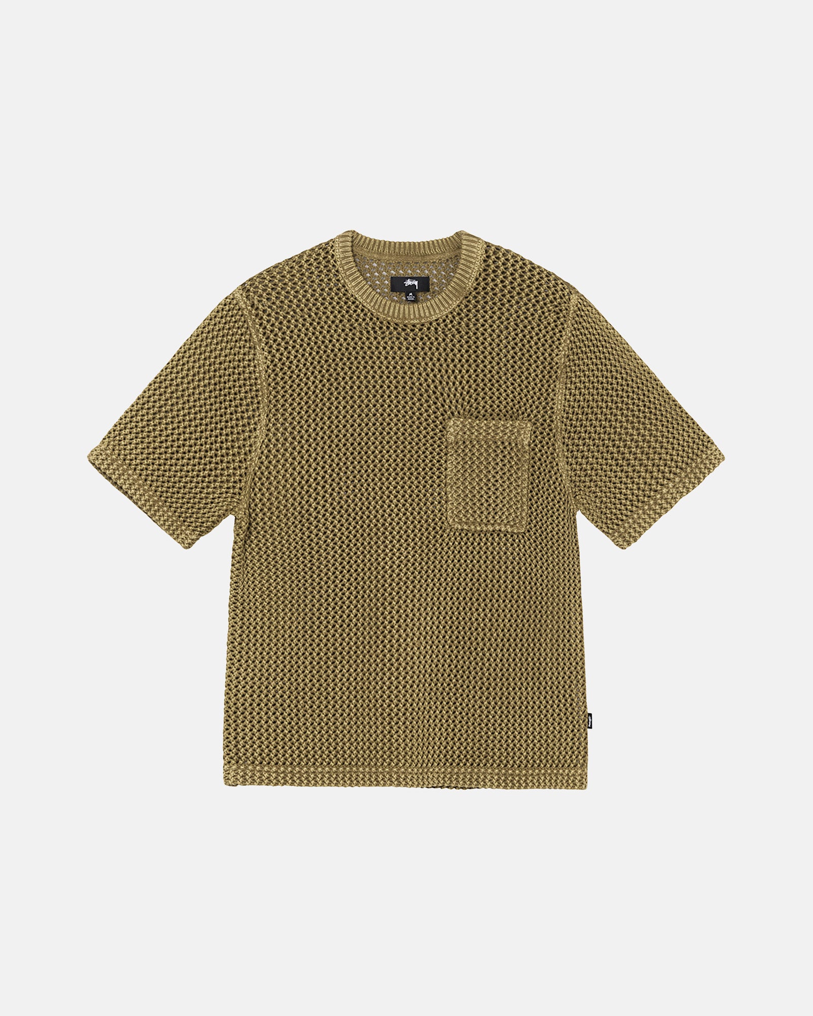 STUSSY O´DYED MESH CREW KHAKI-