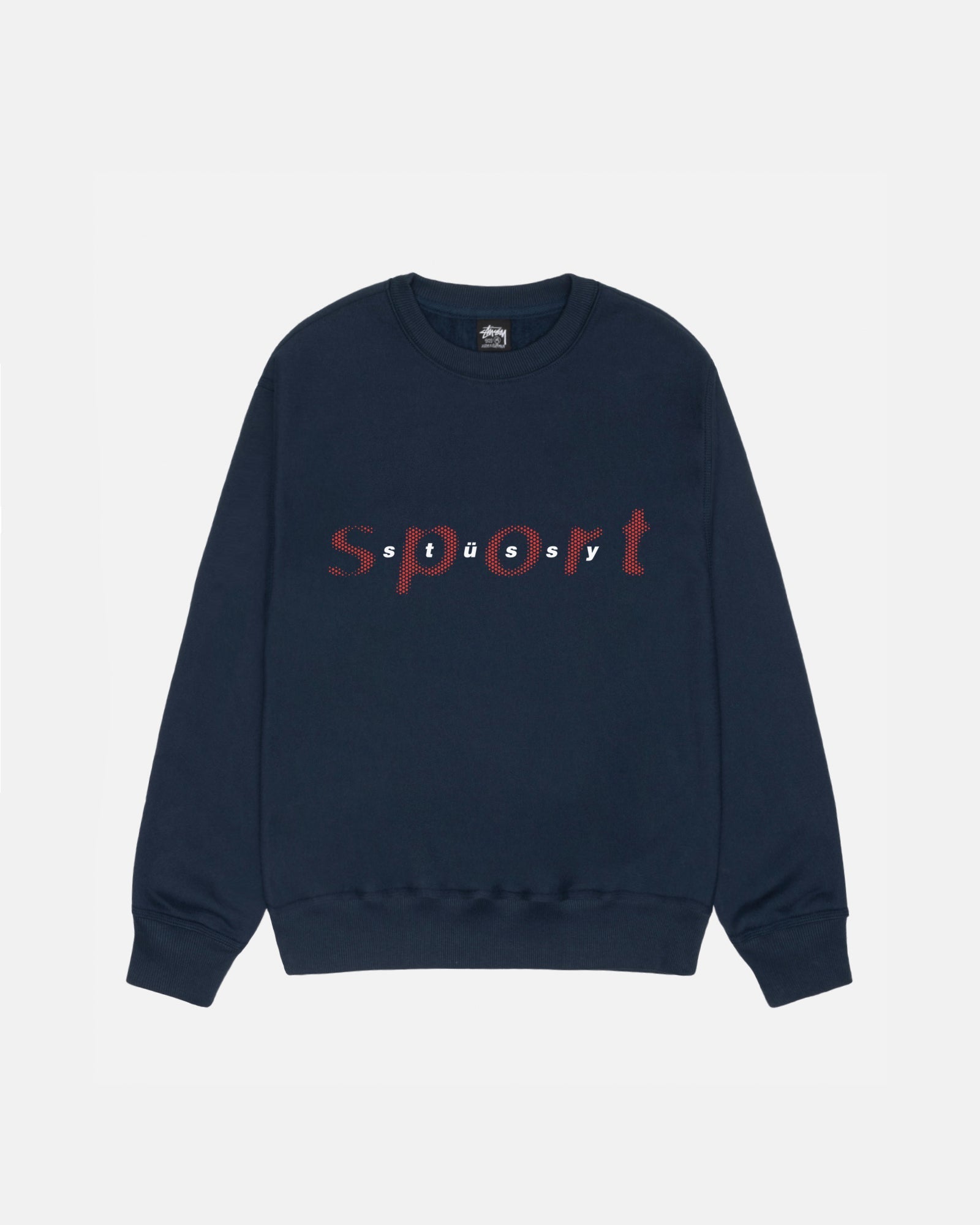 Dot Sport Crew - Mens Long Sleeve Sweatshirt | Stussy Europe 