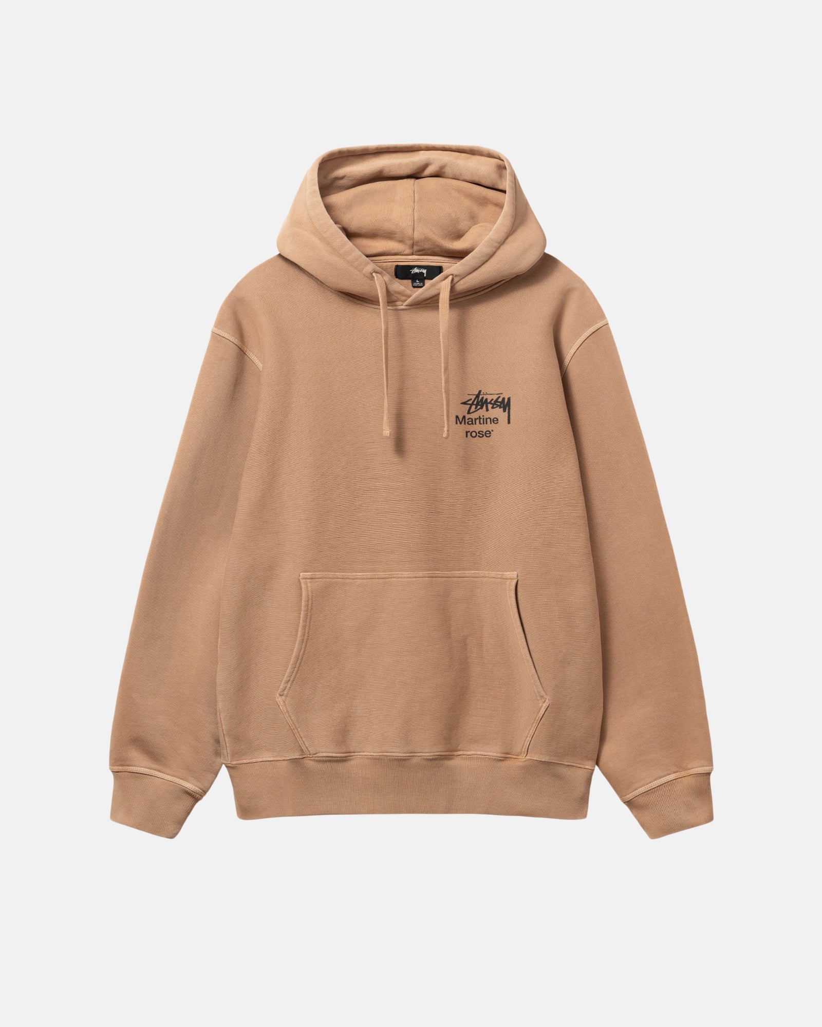 STÜSSY & MARTINE ROSE COLLAGE PIGMENT DYED HOODIE