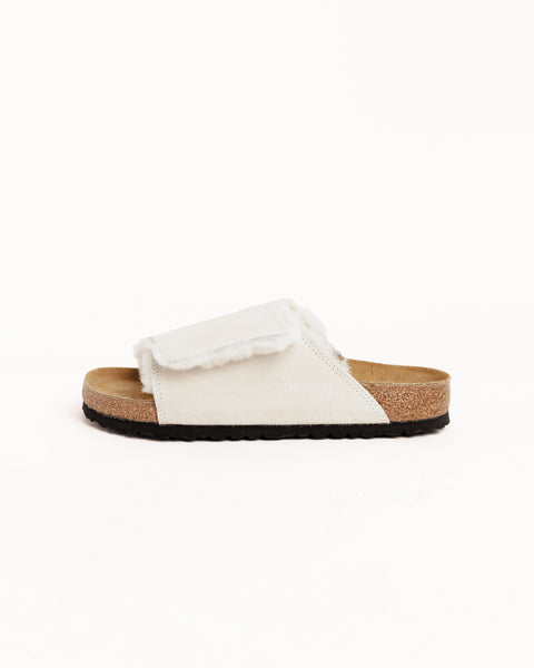 Slide Suede Shearling Stussy Accessories In Bone