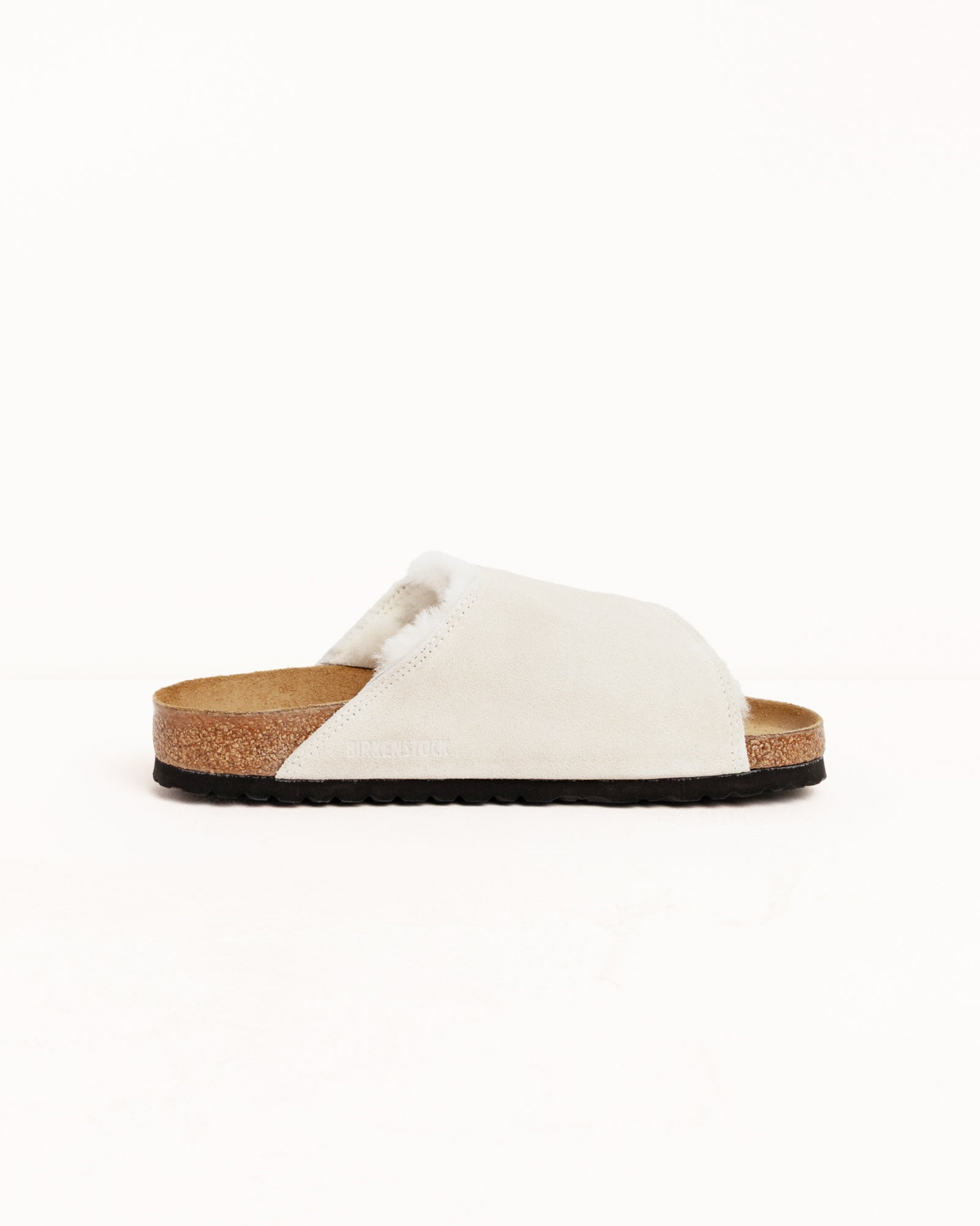 Slide Suede Shearling Stussy Accessories In Bone