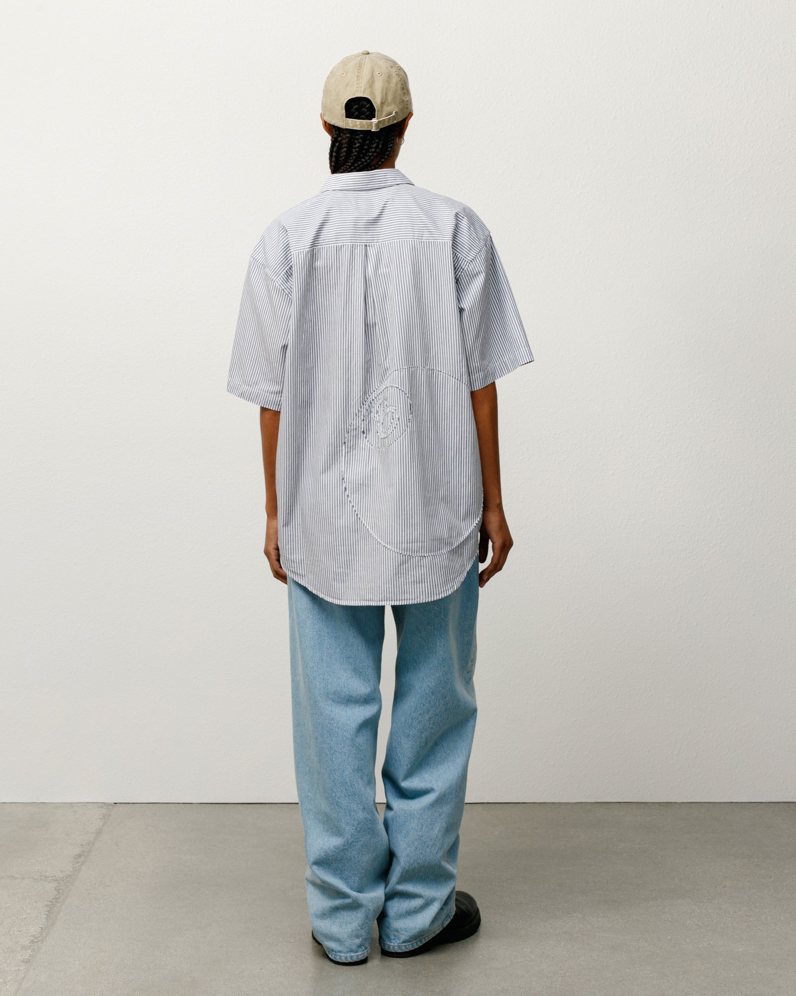 Boxy SS Shirt 8 Ball Stripe – Navy | Shirts | Stüssy Europe