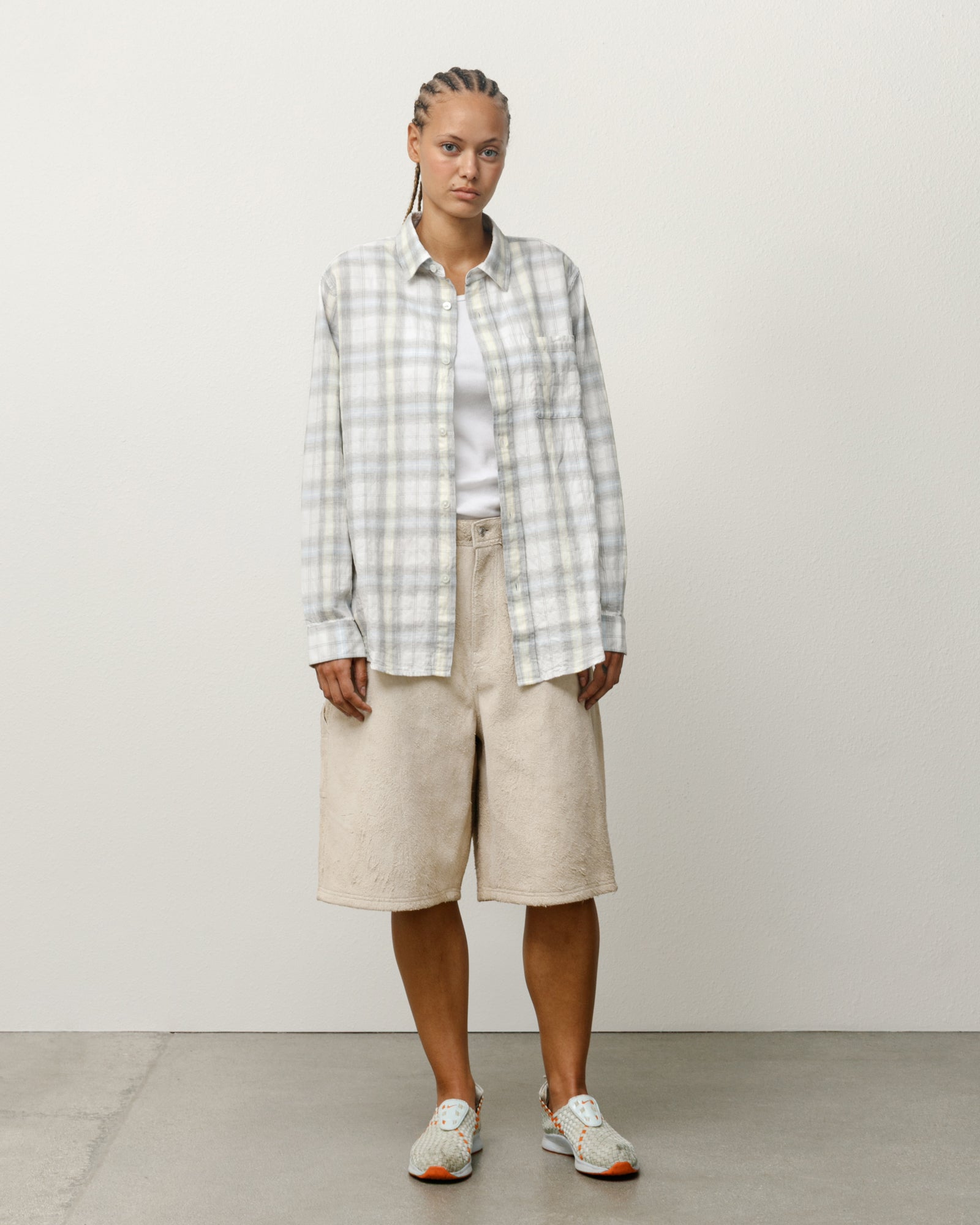Beach Plaid Shirt – Off White | Tops | Stüssy Europe