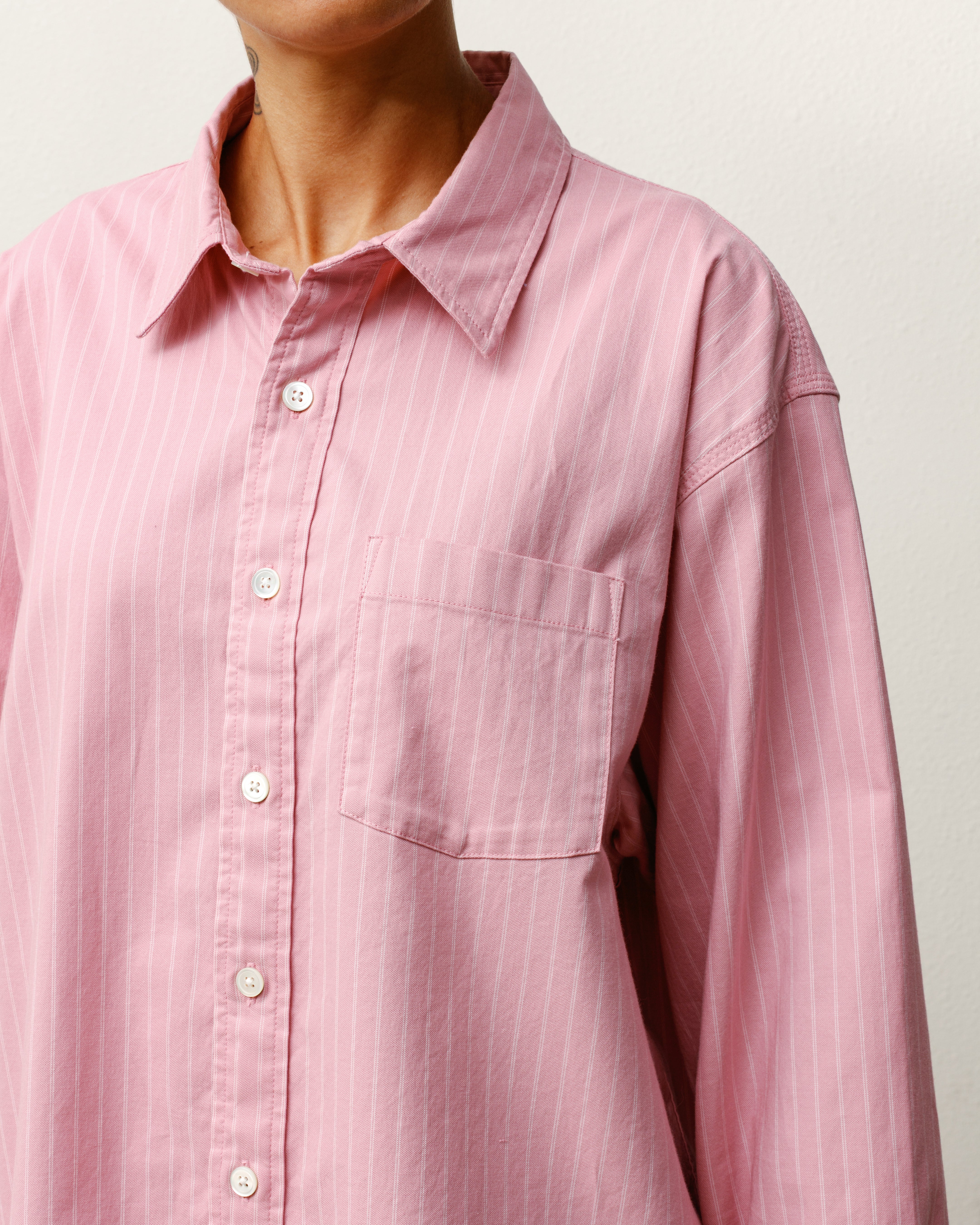 トップス Loose Fit Oxford S/S Shirt Pink StripeXL Oxford Shirt – Pink Stripe | Tops & Shirts | Stüssy Europe
