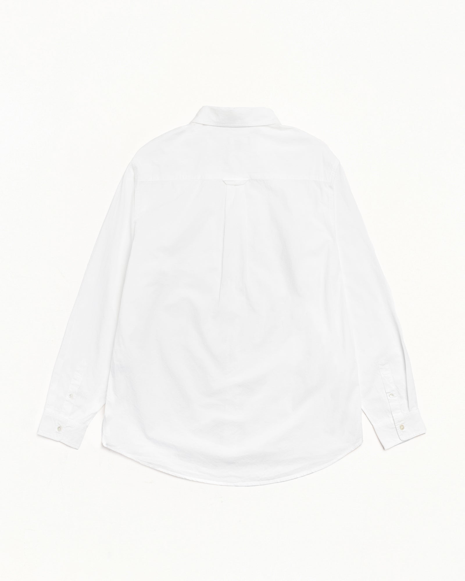 Oxford Ls Shirt Unisex Long Sleeve In White