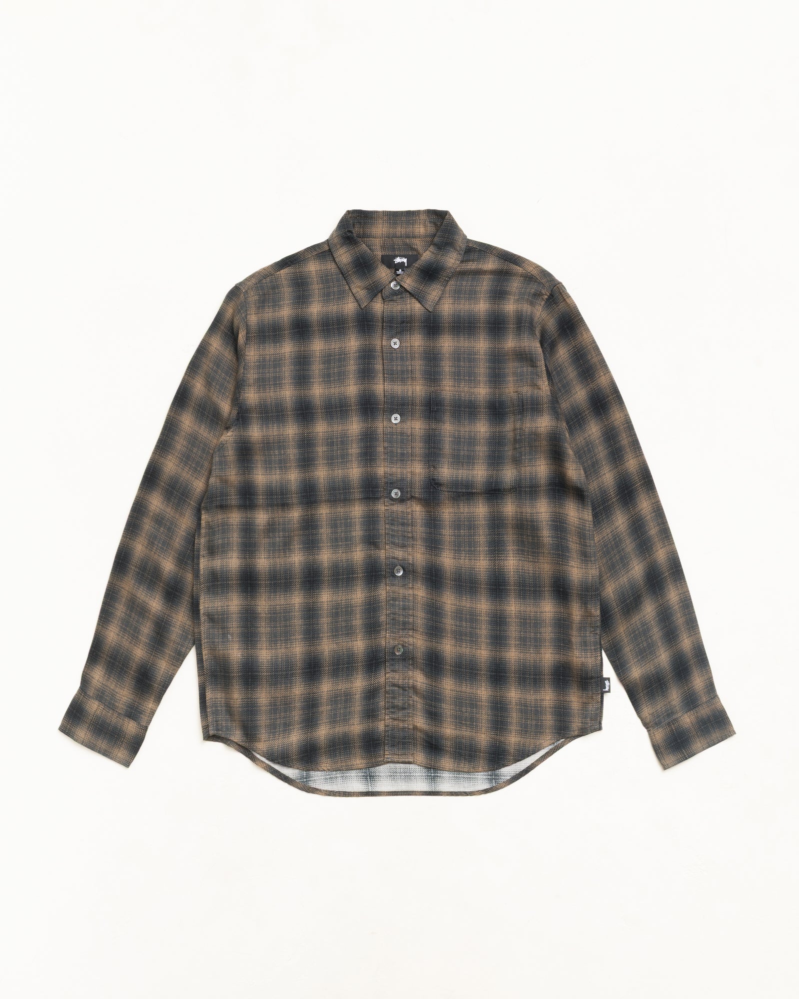 Matthew Plaid Shirt Sd Unisex Long Sleeve In Brown