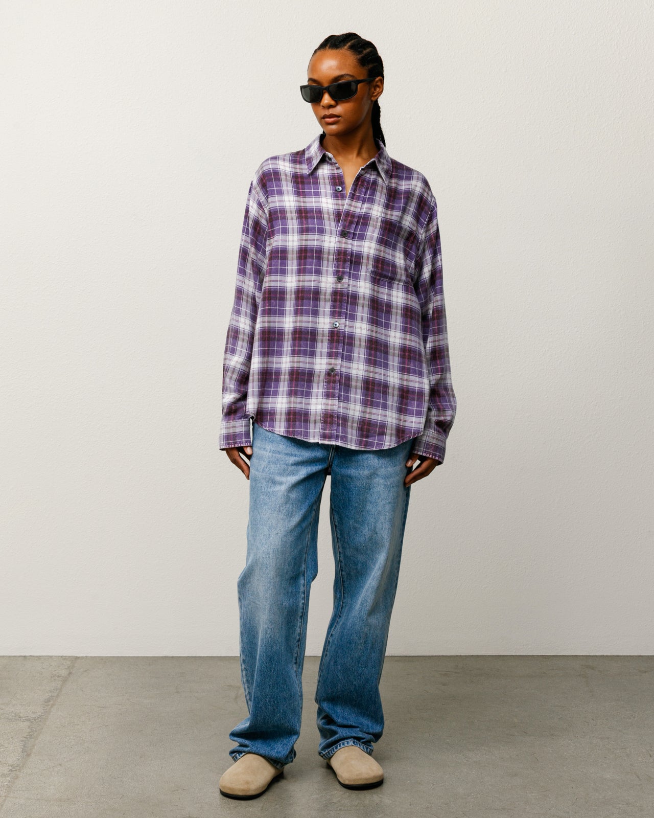 Matthew Plaid Shirt – Lavender | Tops & Shirts | Stüssy Europe