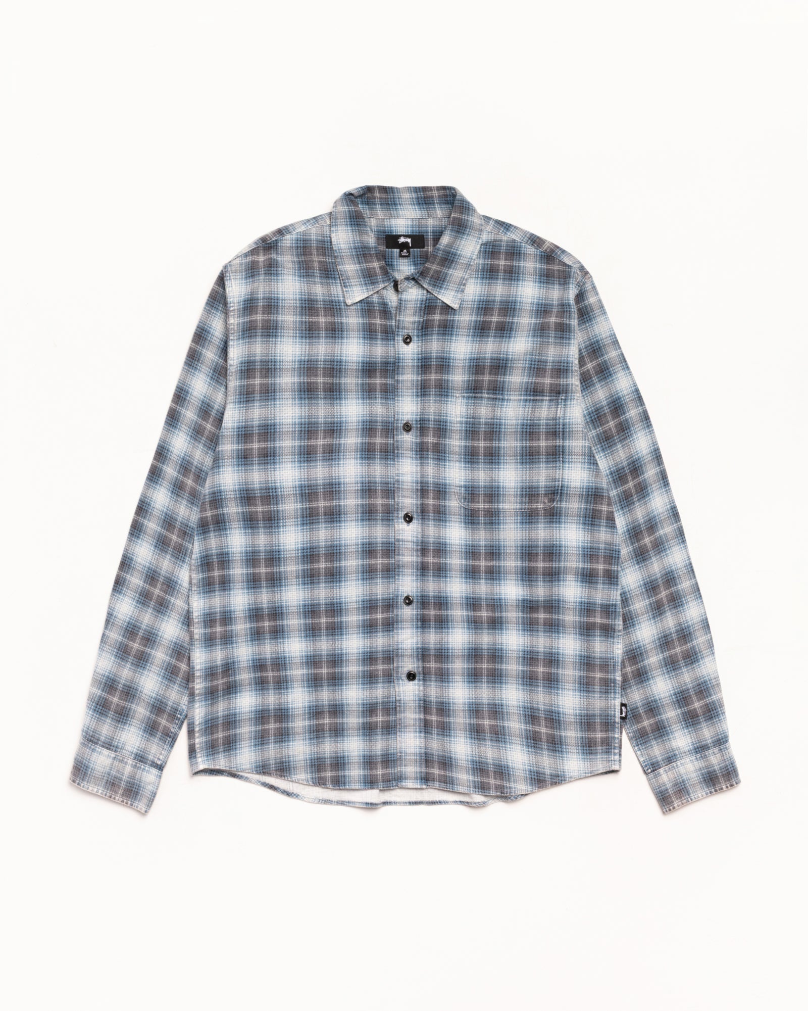Dax Plaid Shirt Mens Long Sleeve In Blue