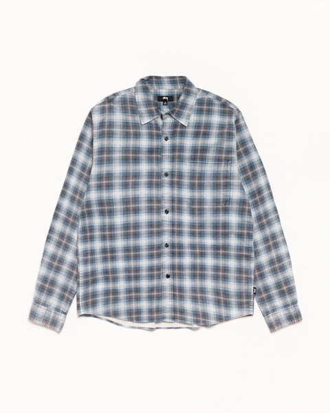 Dax Plaid Shirt Mens Long Sleeve In Blue