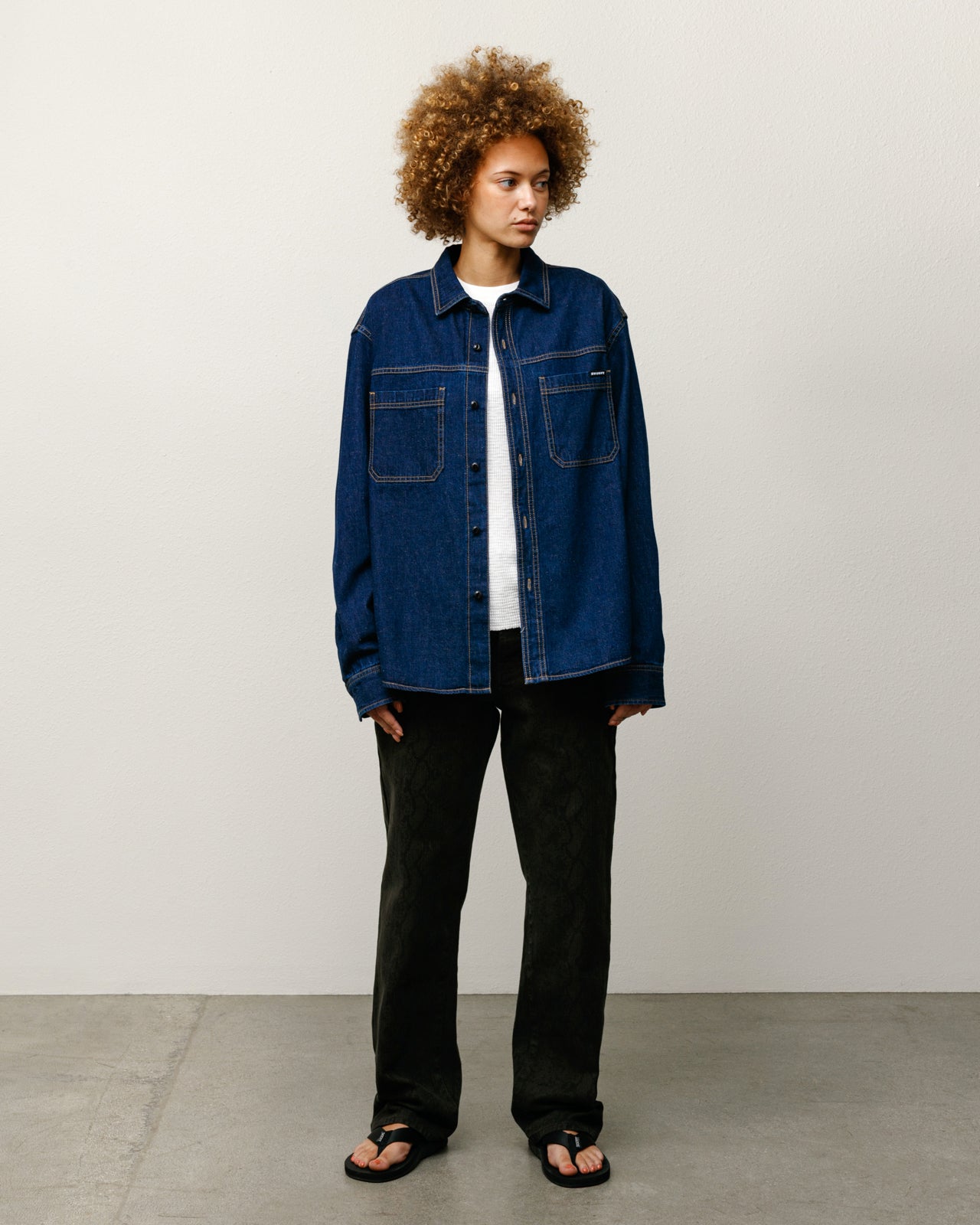 Work Denim Shirt – Dark Denim | Tops & Shirts | Stüssy Europe