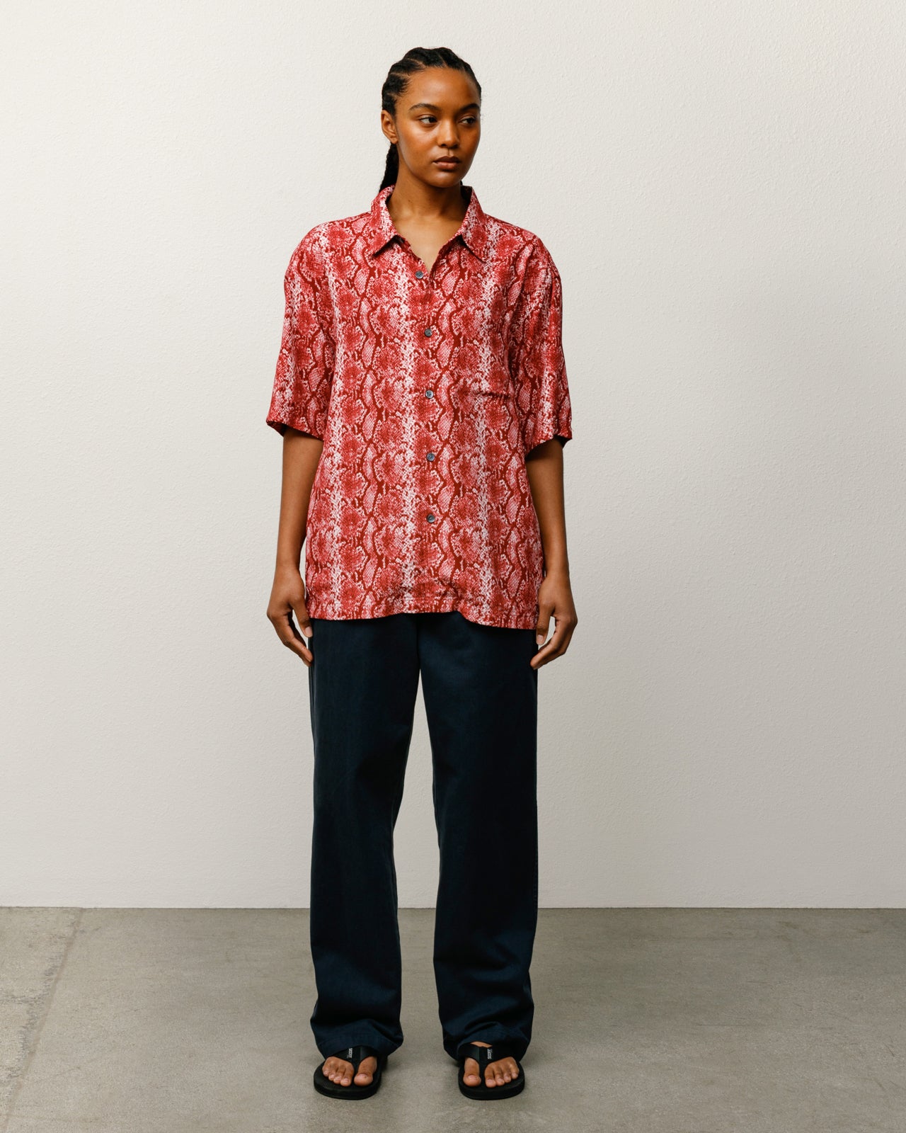 Python Ss Shirt Mens Short Sleeve In Red