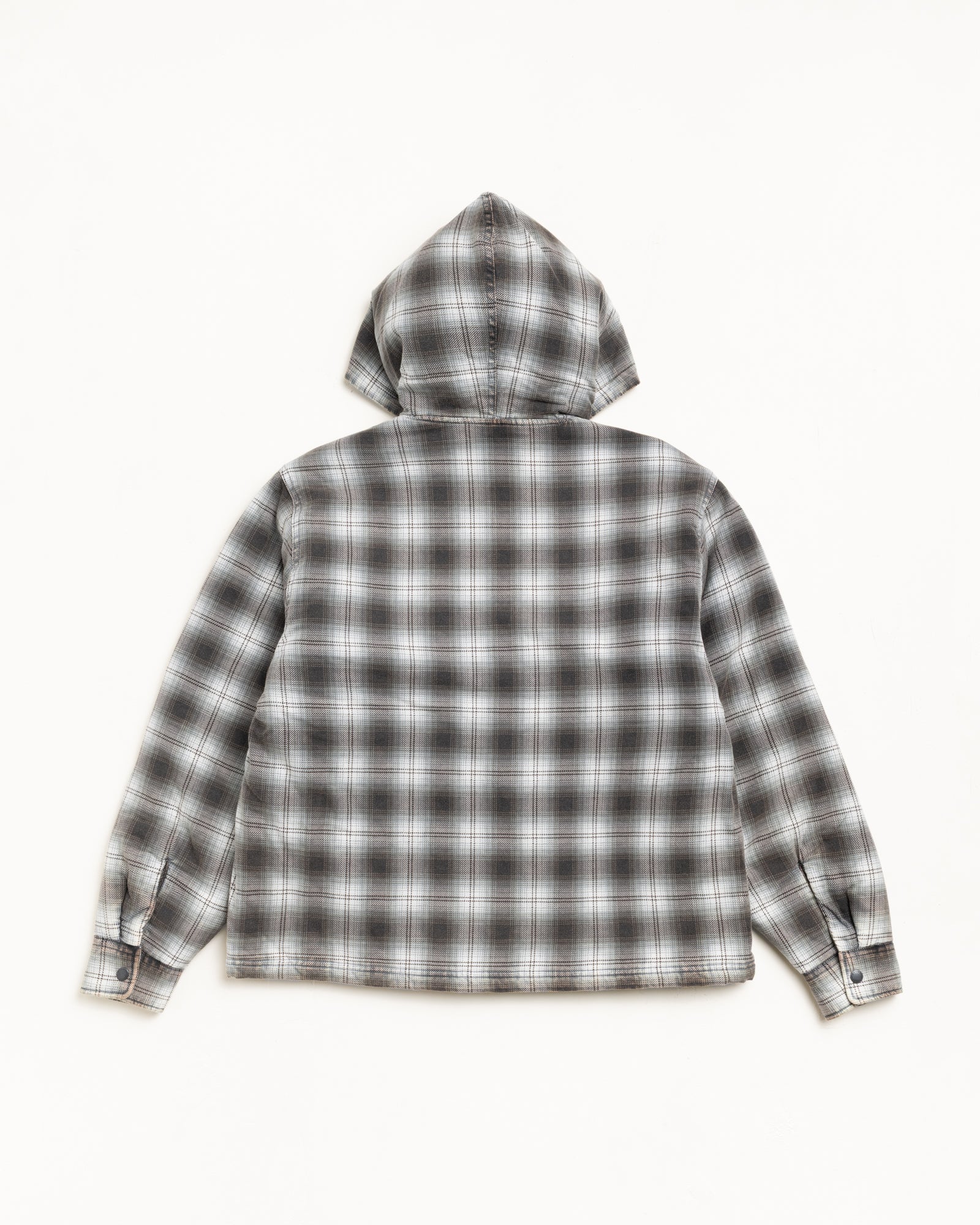 【値下げ可能⚪︎】stussy ZIP HOODED PLAID SHIRT M Zip Hooded Plaid Shirt – Charcoal | Outerwear | Stüssy Europe