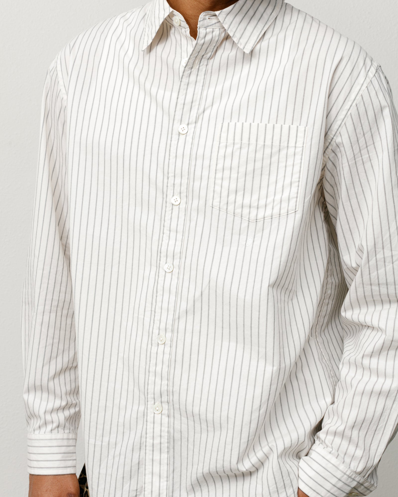Standard Shirt – Natural Stripe | Tops & Shirts | Stüssy Europe