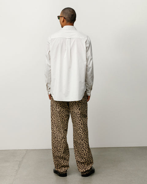Stüssy Standard LS Shirt Camisa en el color Rayas naturales