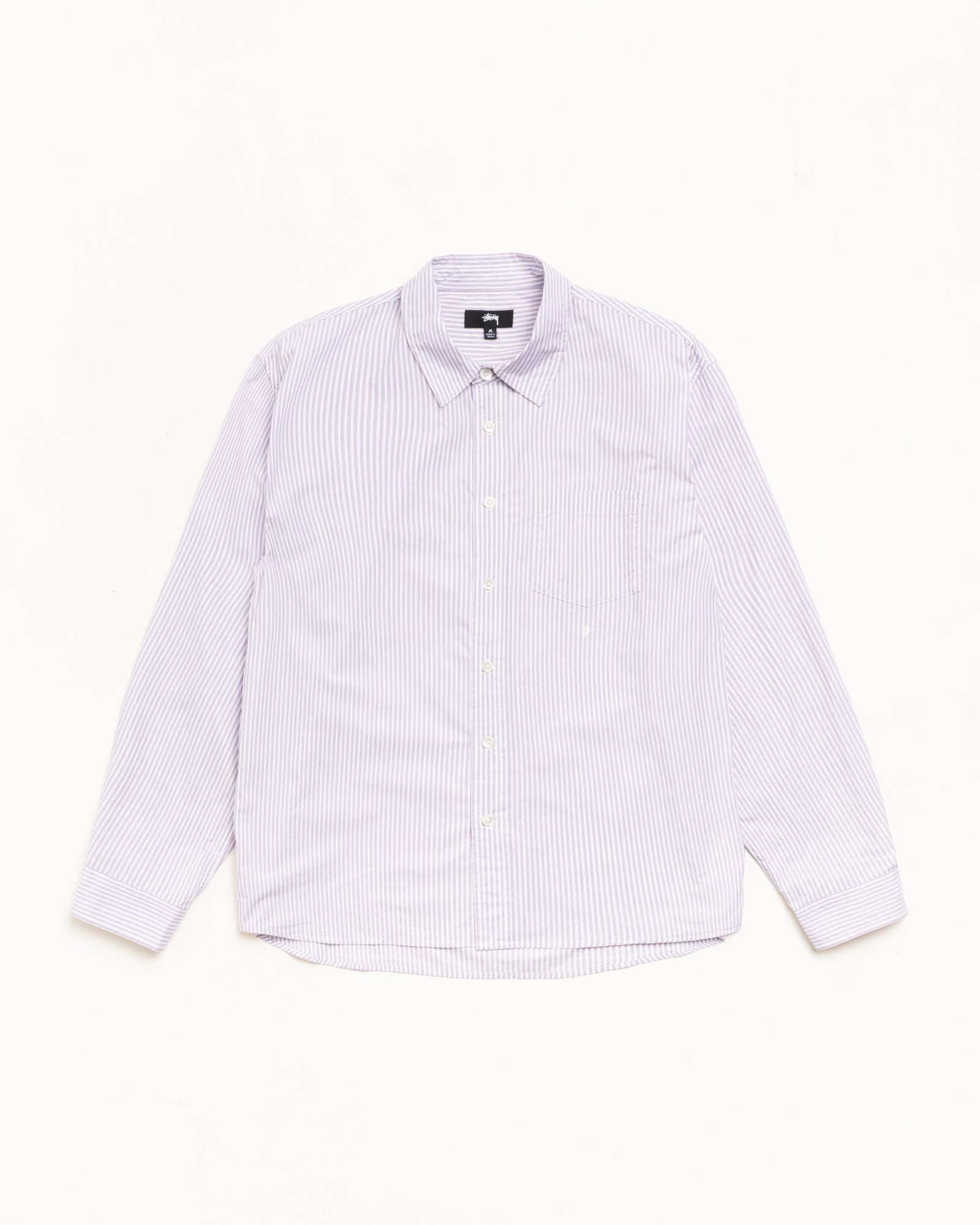 Standard Shirt Unisex Long Sleeve In Purple Stripe