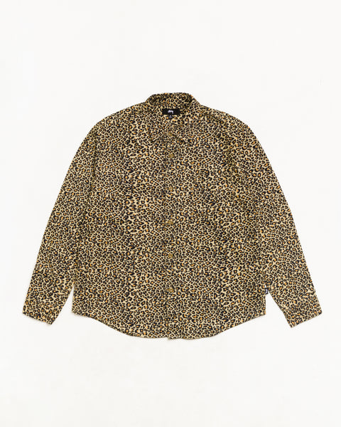 Chemise en flanelle à imprimé animal, unisexe à manches longues, dans le coloris Léopard