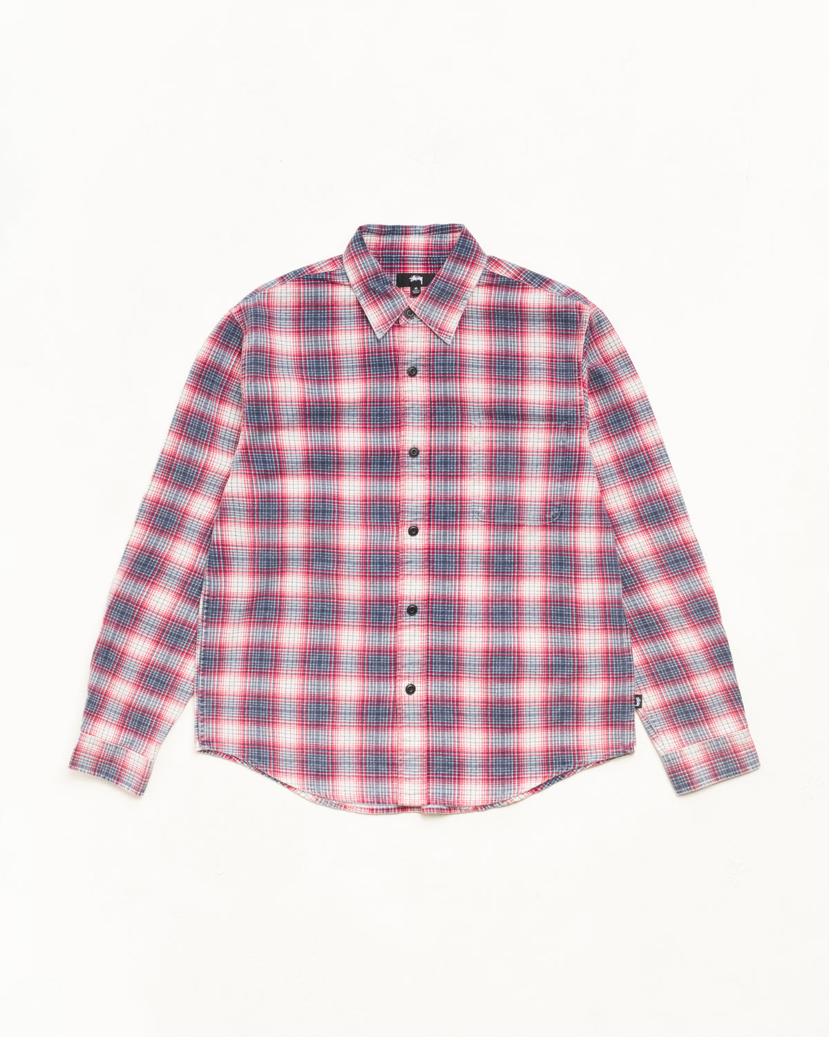 Dax Plaid Shirt Unisex Long Sleeve In Red