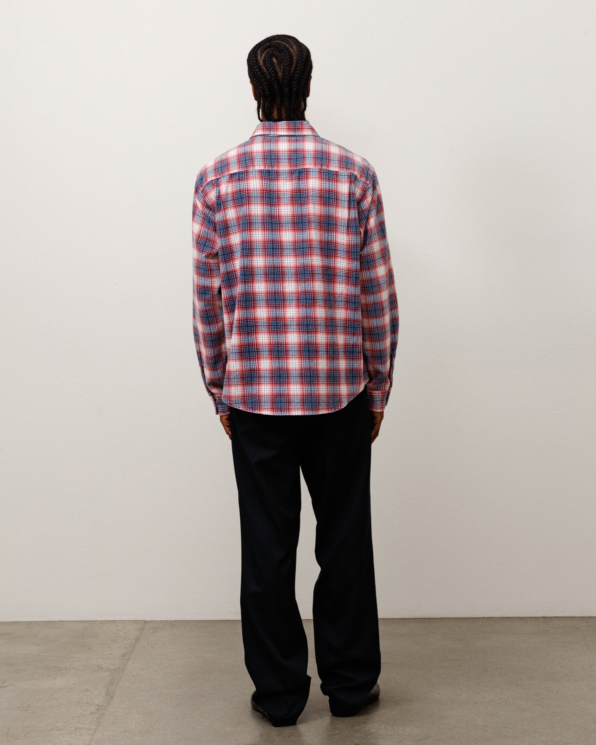 Dax Plaid Shirt Unisex Long Sleeve In Red