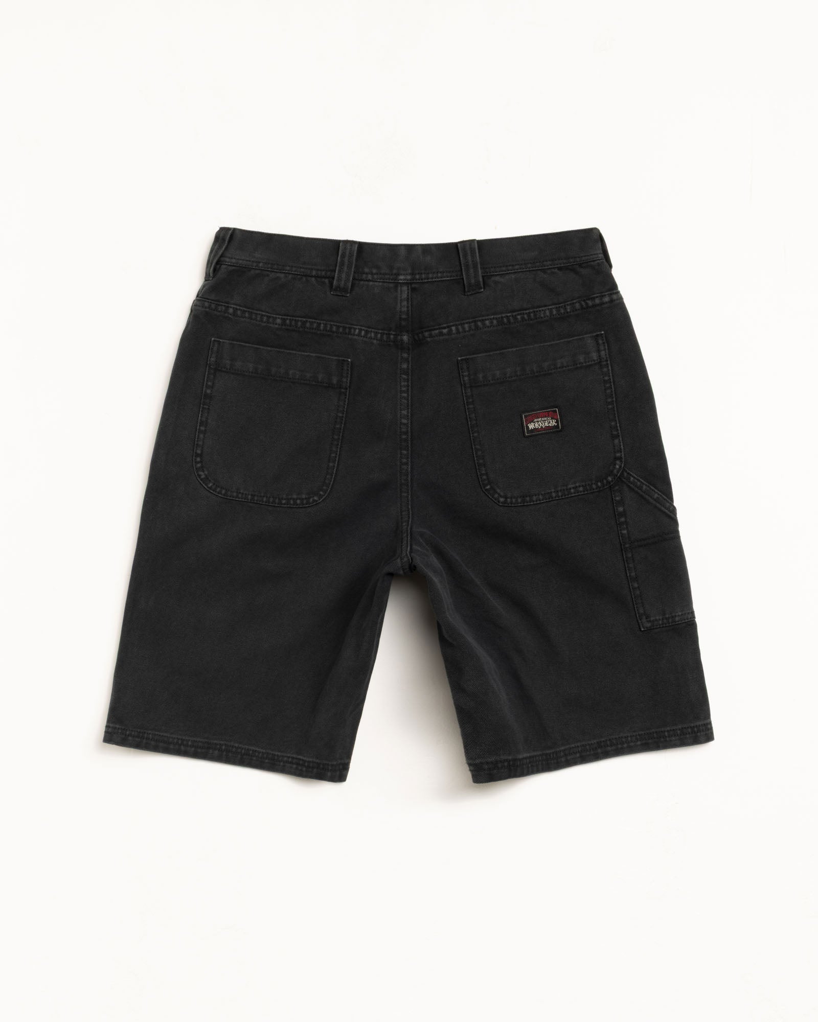 Washed Canvas Work Short – Black | Shorts | Stüssy Europe
