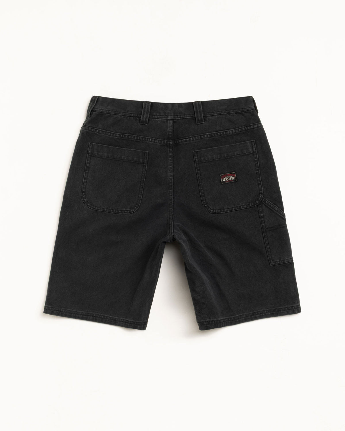 Washed Canvas Work Short – Black | Shorts | Stüssy Europe