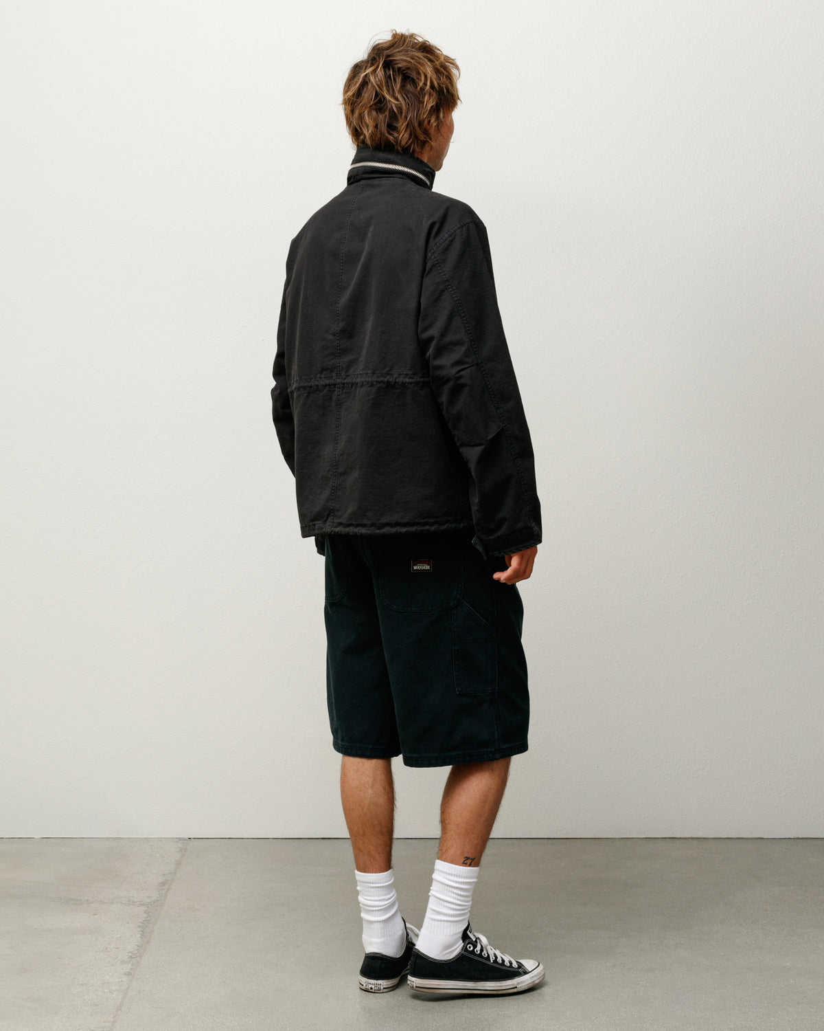 Washed Canvas Work Short – Black | Shorts | Stüssy Europe