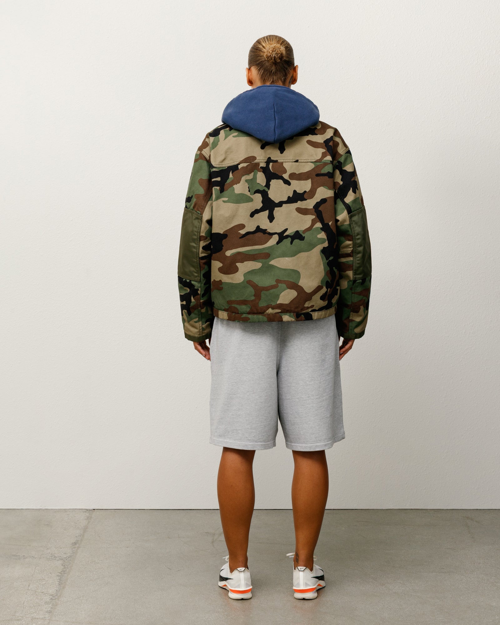 Jersey Short Mens Regular In Grey Heather