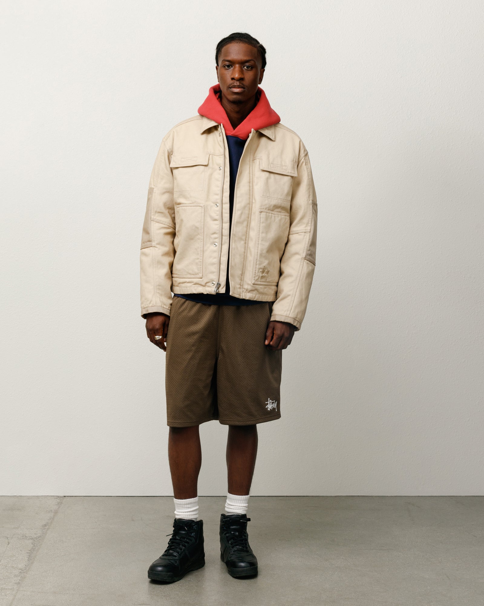 Mesh Short Basic Mens Regular In Olive