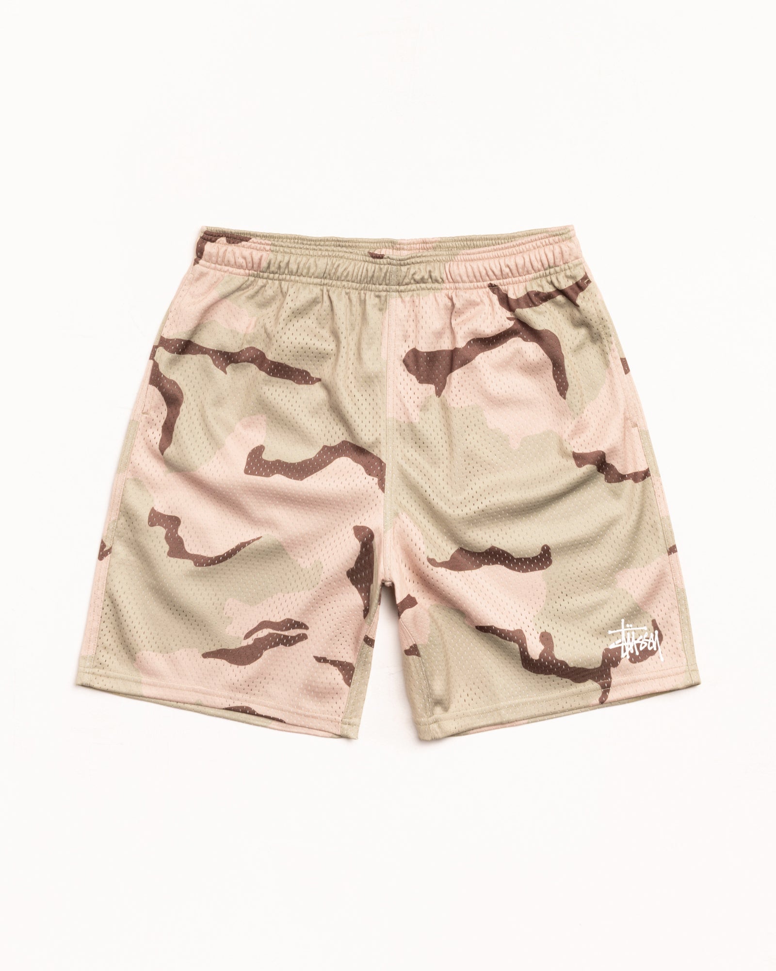 Mesh Short Basic Mens Regular In Sand Camo