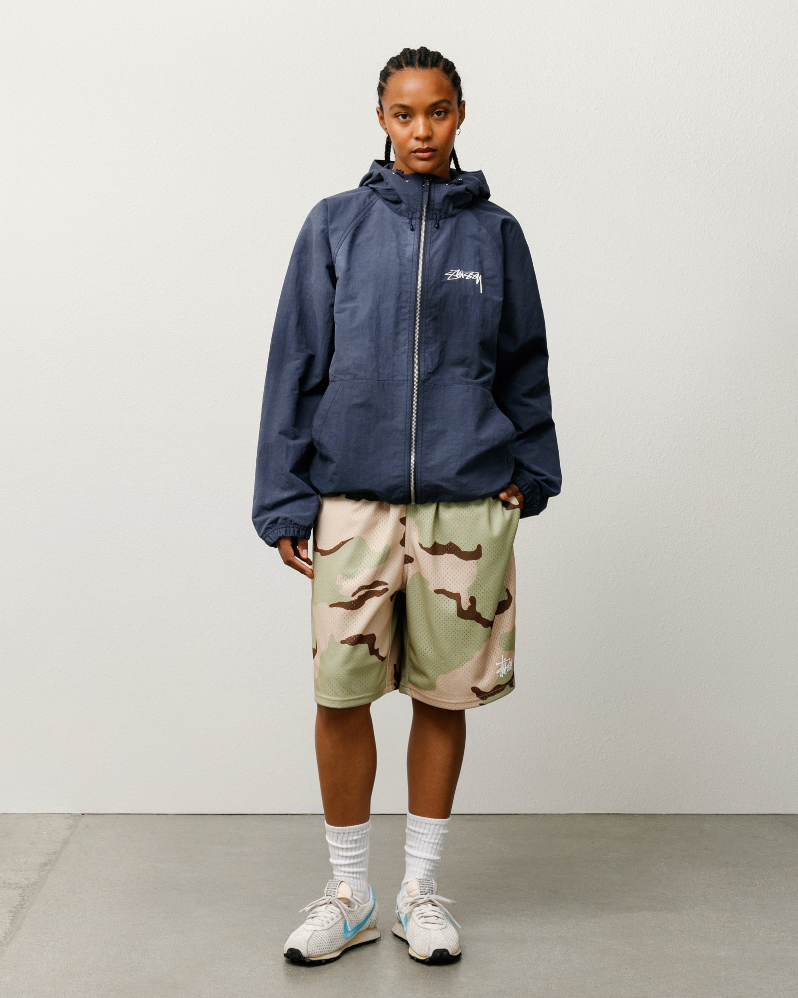 Mesh Short Basic Mens Regular In Sand Camo