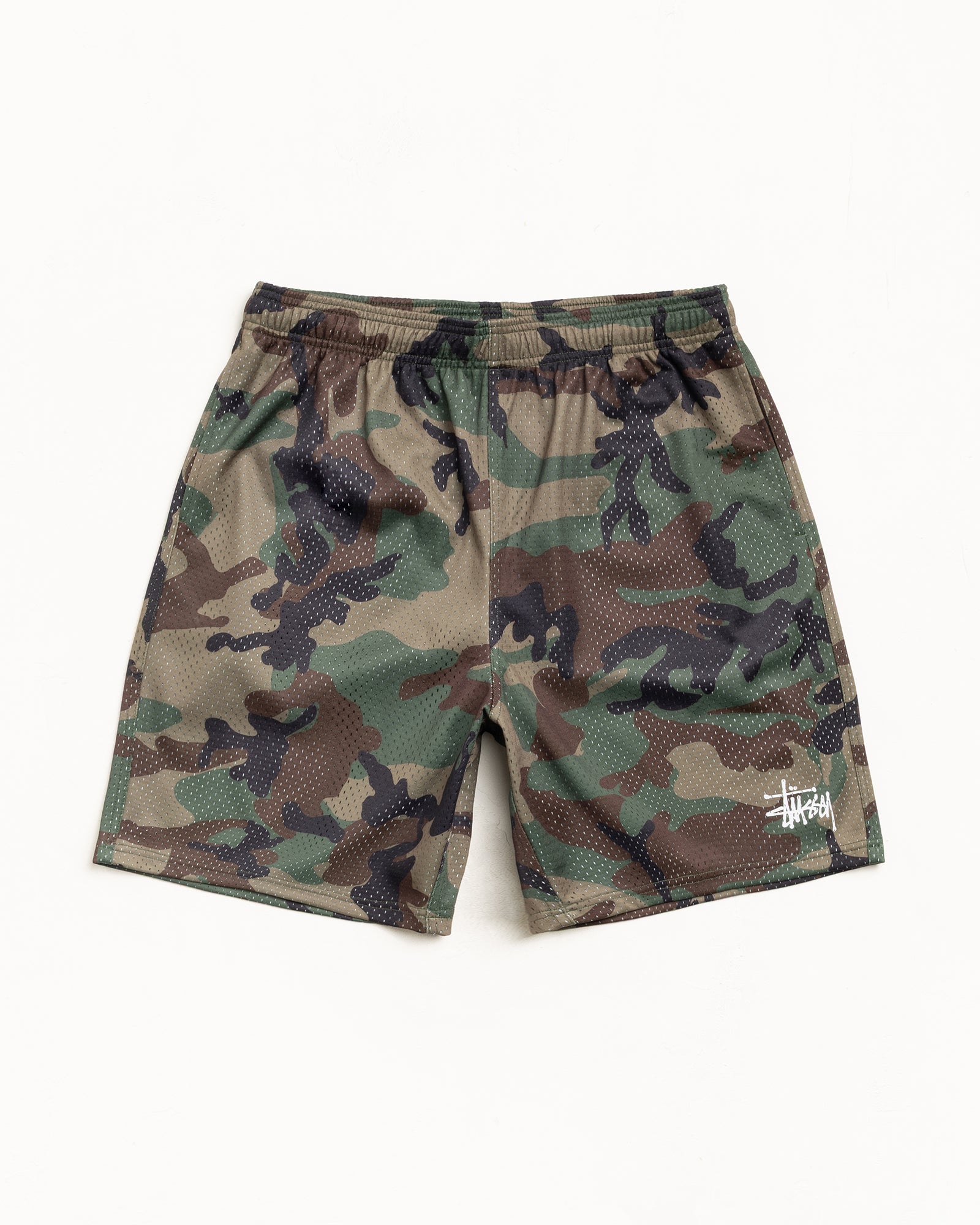 stussy camo shorts 似 Basic Mesh Short – Woodland Camo | Shorts & Trunks | Stüssy Europe