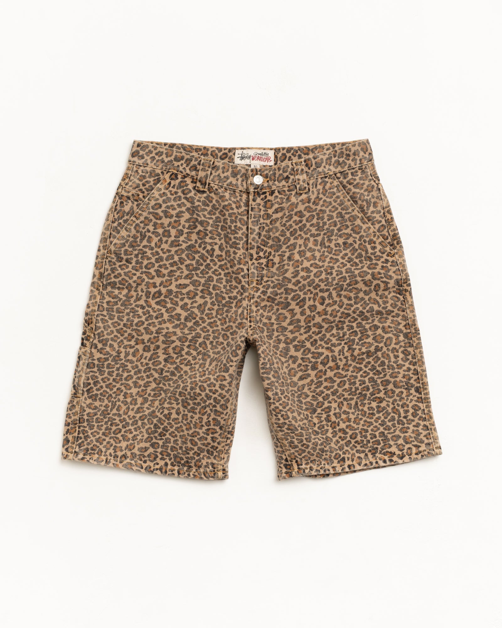 Denim Work Short – Leopard | Shorts | Stüssy Europe