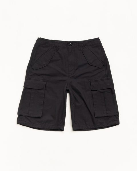 Cargo Short Ripstop Mens Regular In Olive Black