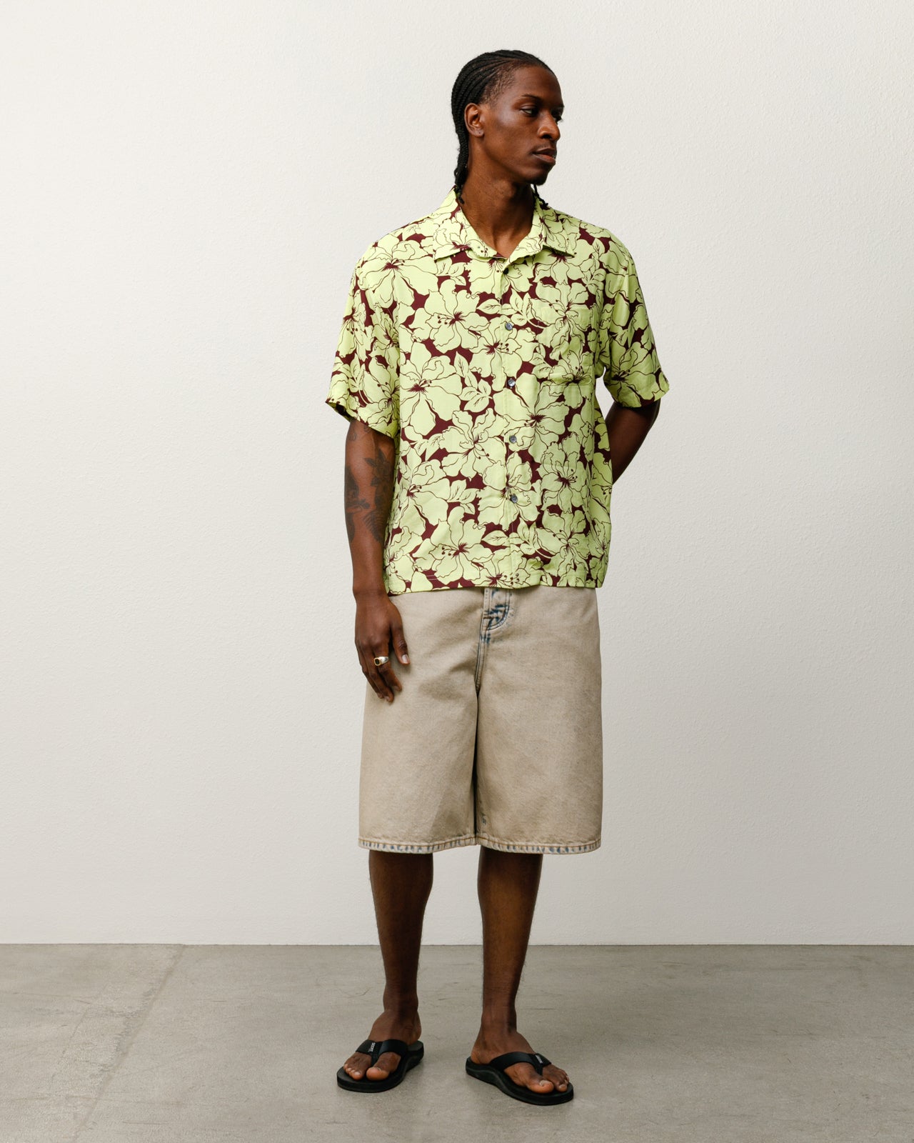 Big Ol Shorts Resin Denim Mens Regular In Resin Khaki