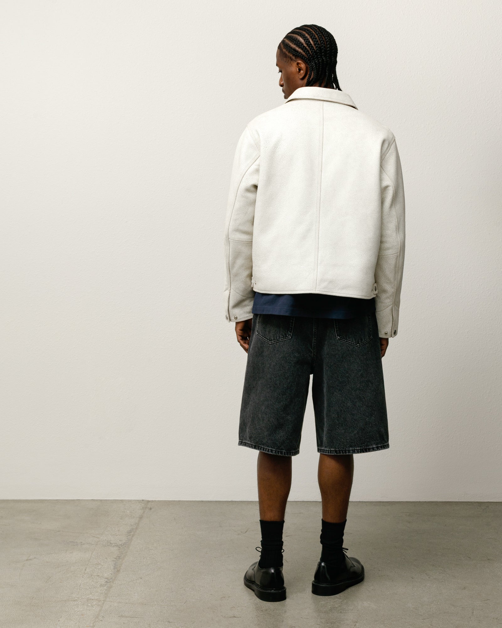 Big Ol Short Denim Mens Regular In Vintage Black