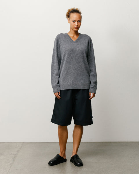 Baggy Beach Short Shorts nel colore Nero, fit rilassato unisex in twill di poliestere giapponese