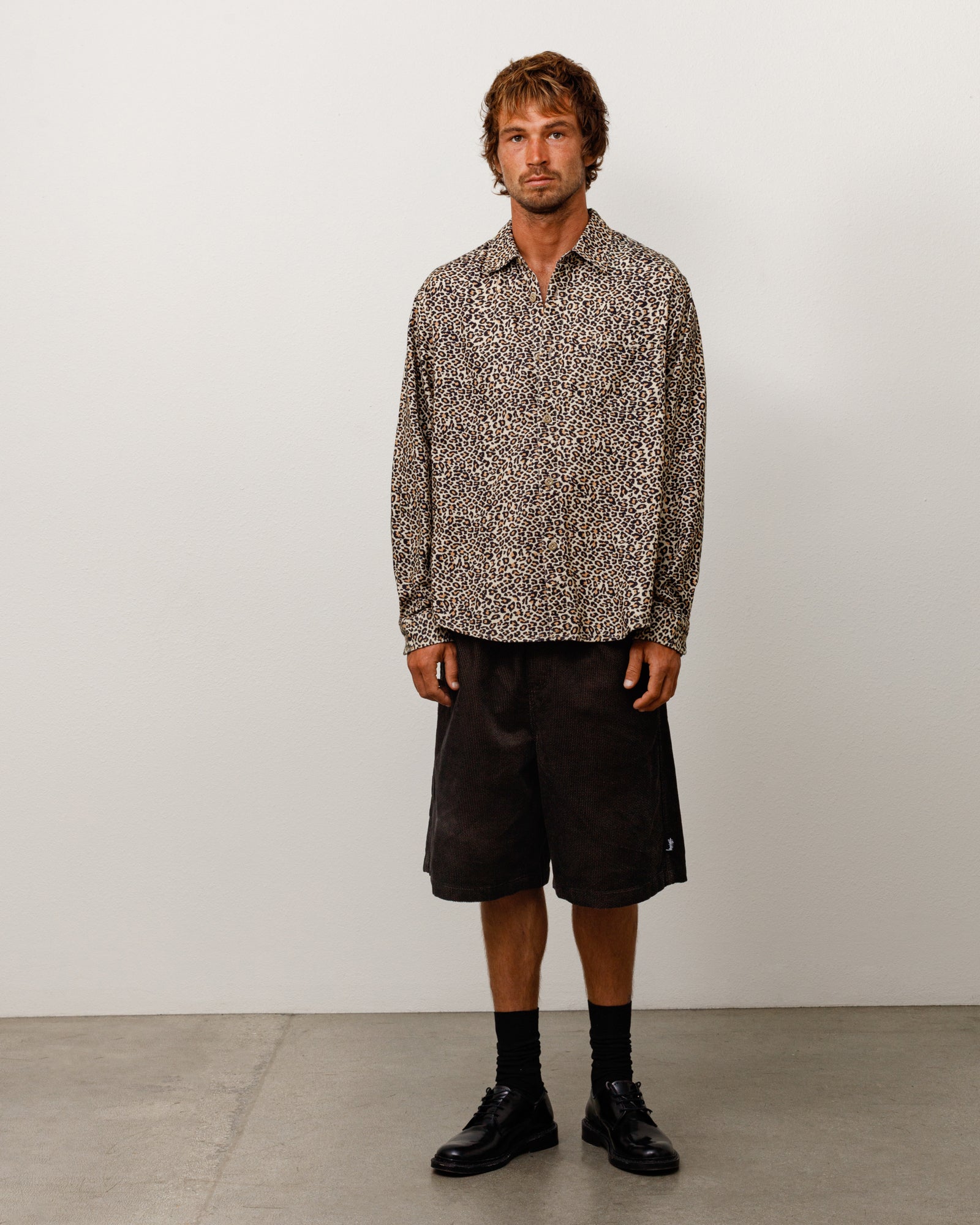 Baggy Beach Short Twill Cord Unisex Regular In Black