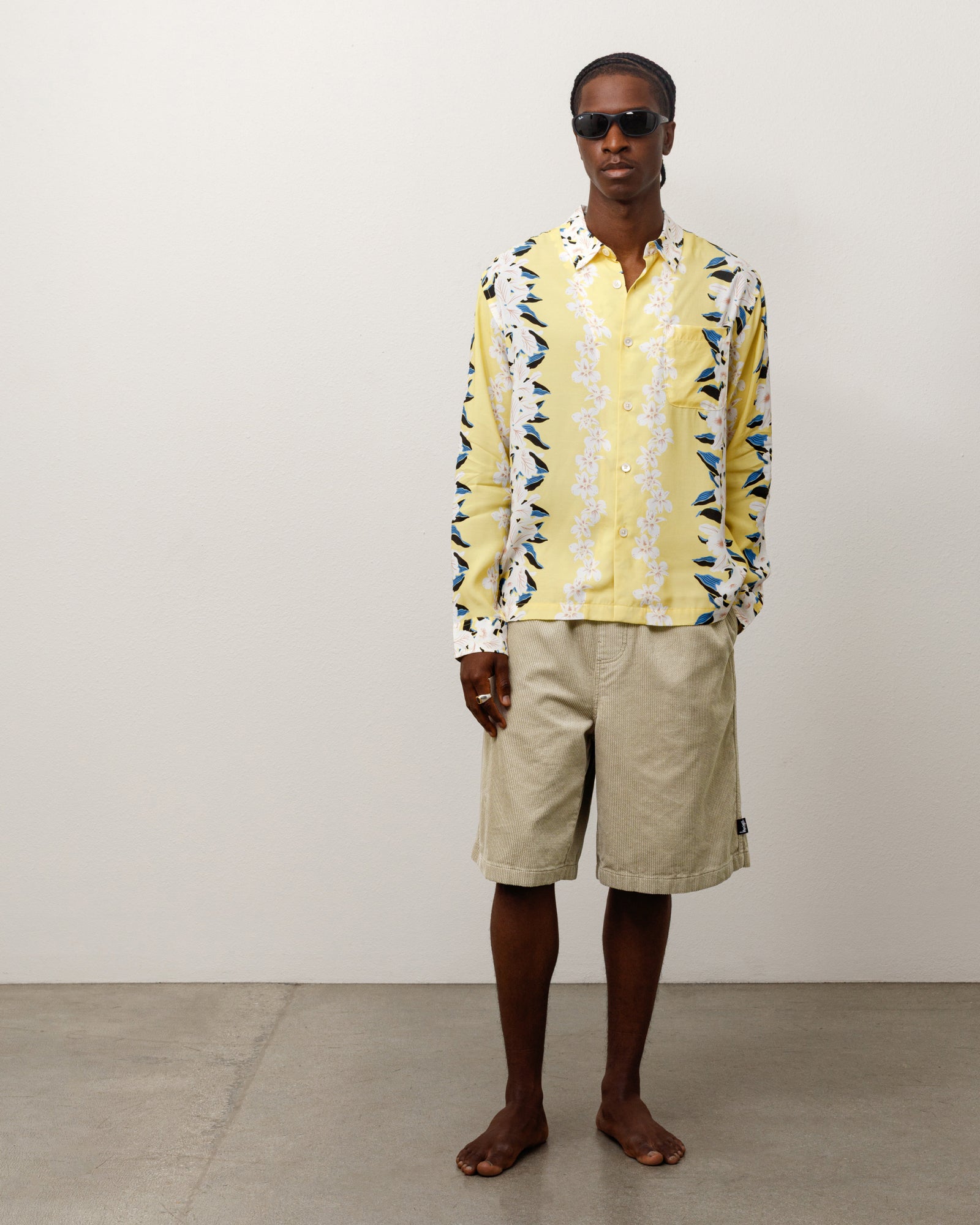 Baggy Beach Short Twill Cord Unisex Regular In Khaki
