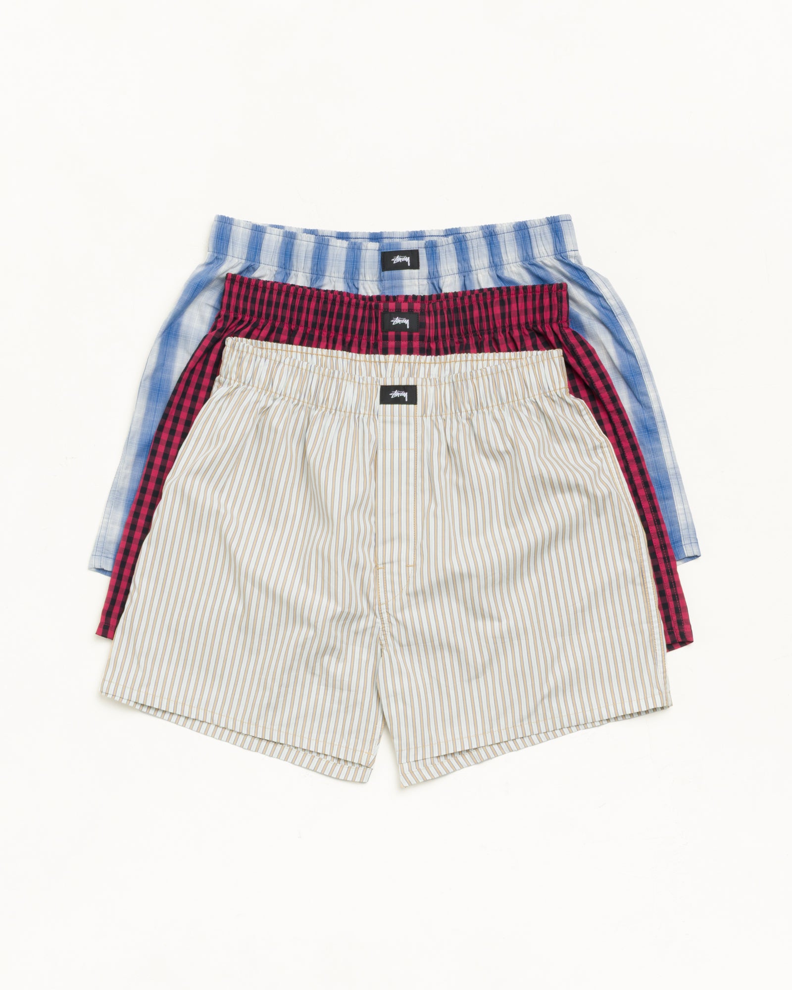 Stussy Boxer Short- 3 Pack Mens In Multi