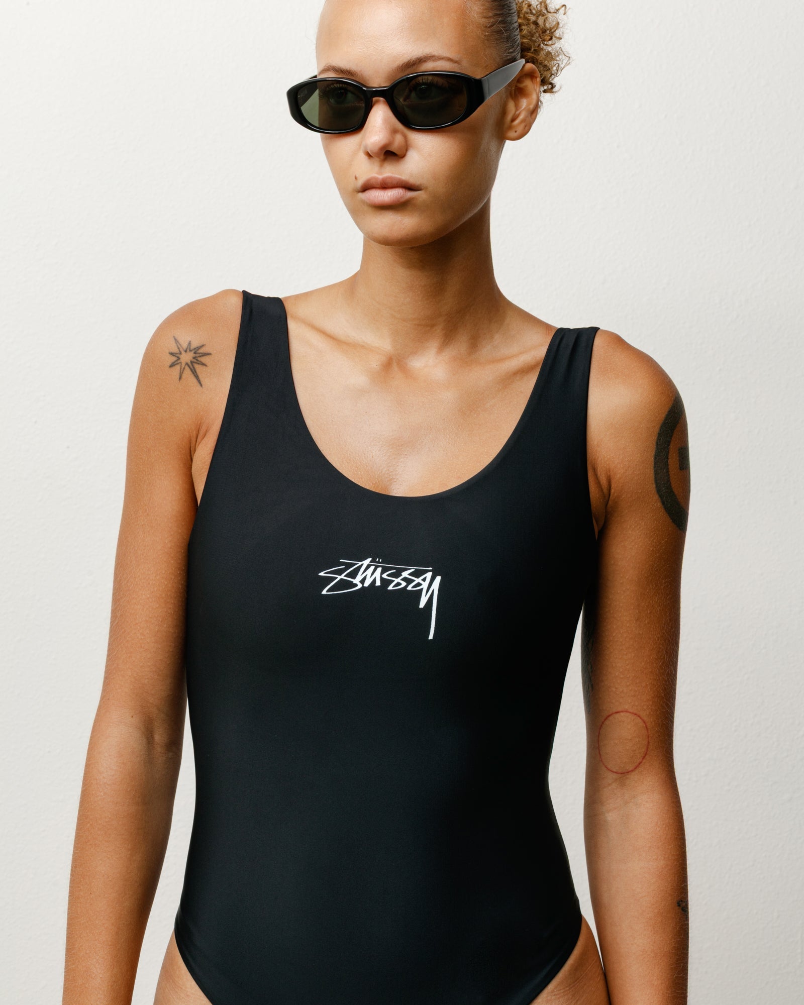 Stüssy Surf Stock One Piece Swimsuit Surf Stock One Piece Swimsuit – Black | Swimwear | Stüssy Europe