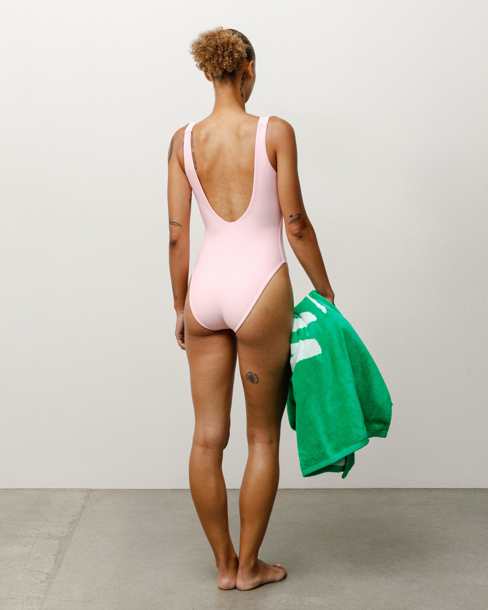Surf Stock One Piece Womens Regular in the color Pink