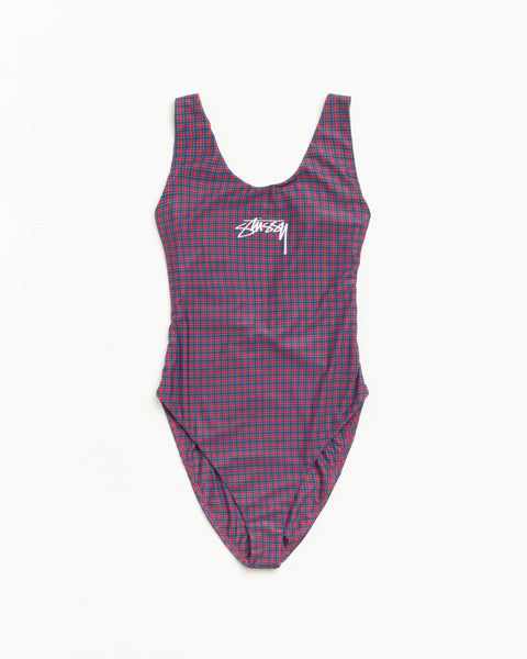 Surf Stock One Piece Womens Sleeveless In Plaid