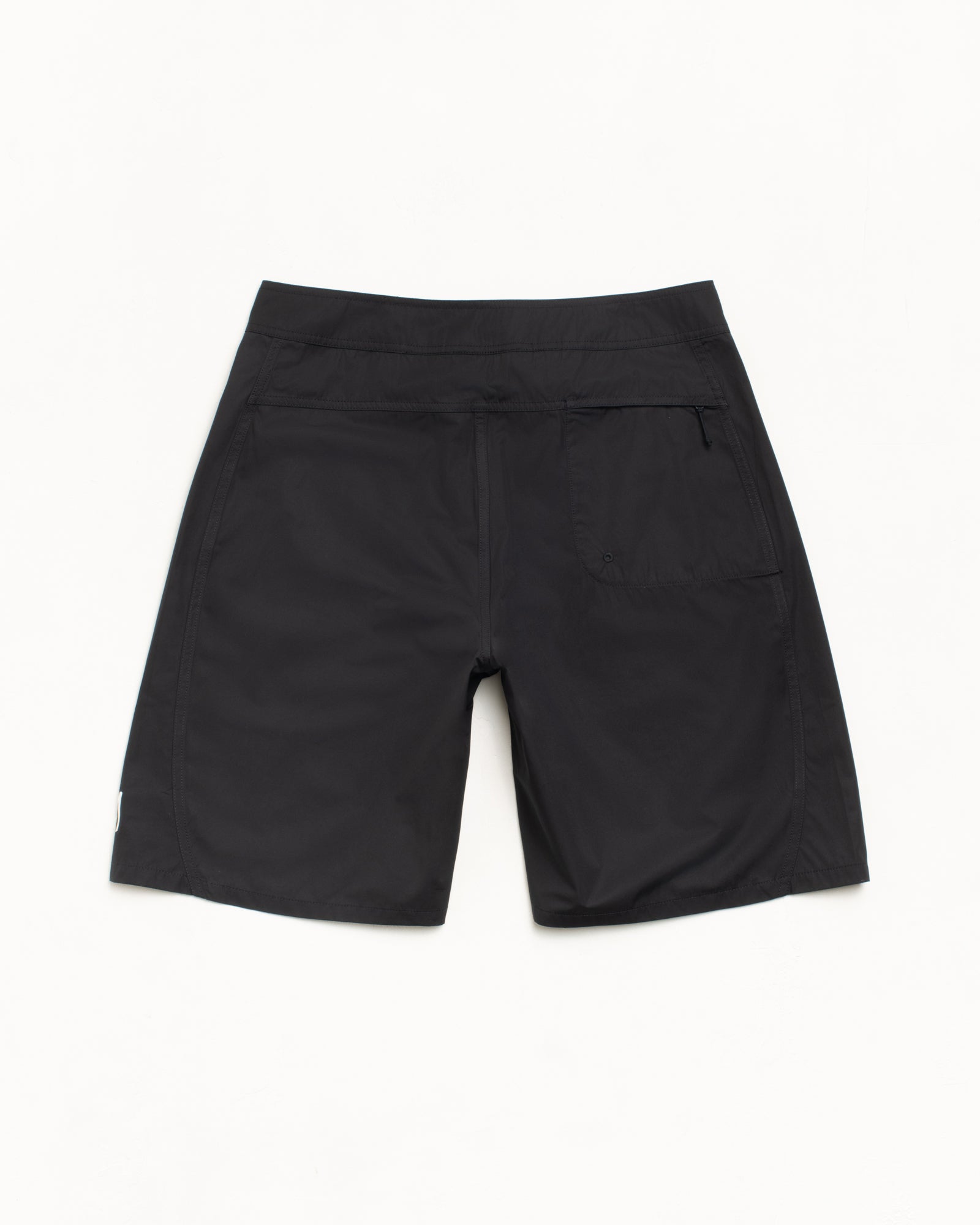 Curved Panel Board Short Mens Regular Shorts In Black