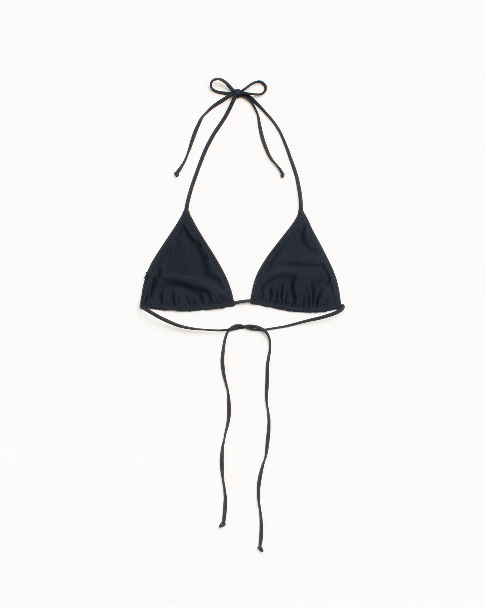 Triangle Bikini Top Womens in the color Black