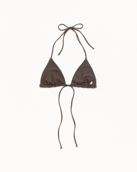 Triangle Bikini Top Womens Regular in the color Brown