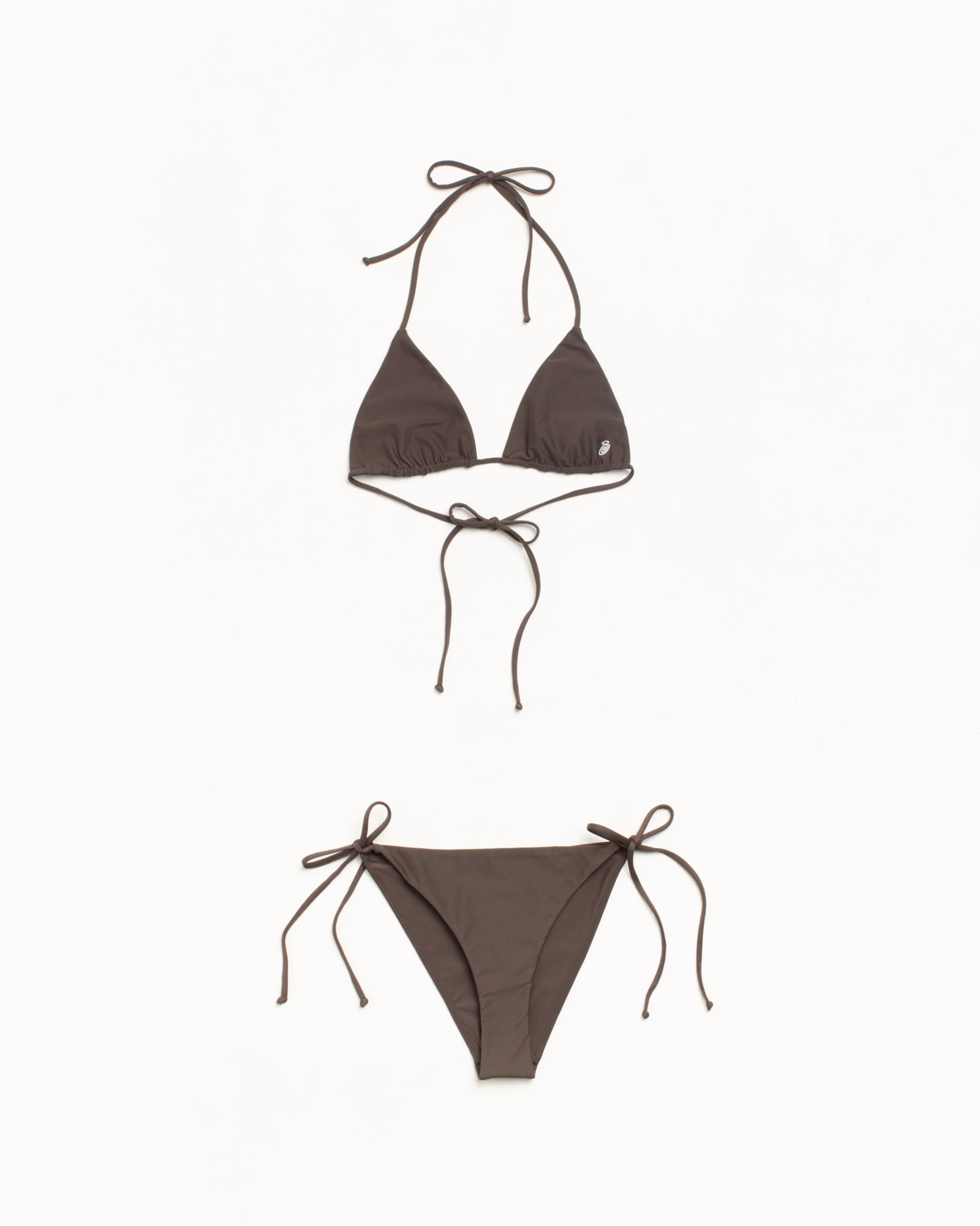 Triangle Bikini Top Womens Regular in the color Brown